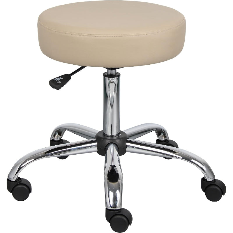 Beige Adjustable Medical Spa Rolling Stool