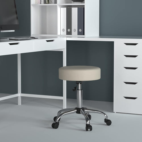 Beige Adjustable Medical Spa Rolling Stool