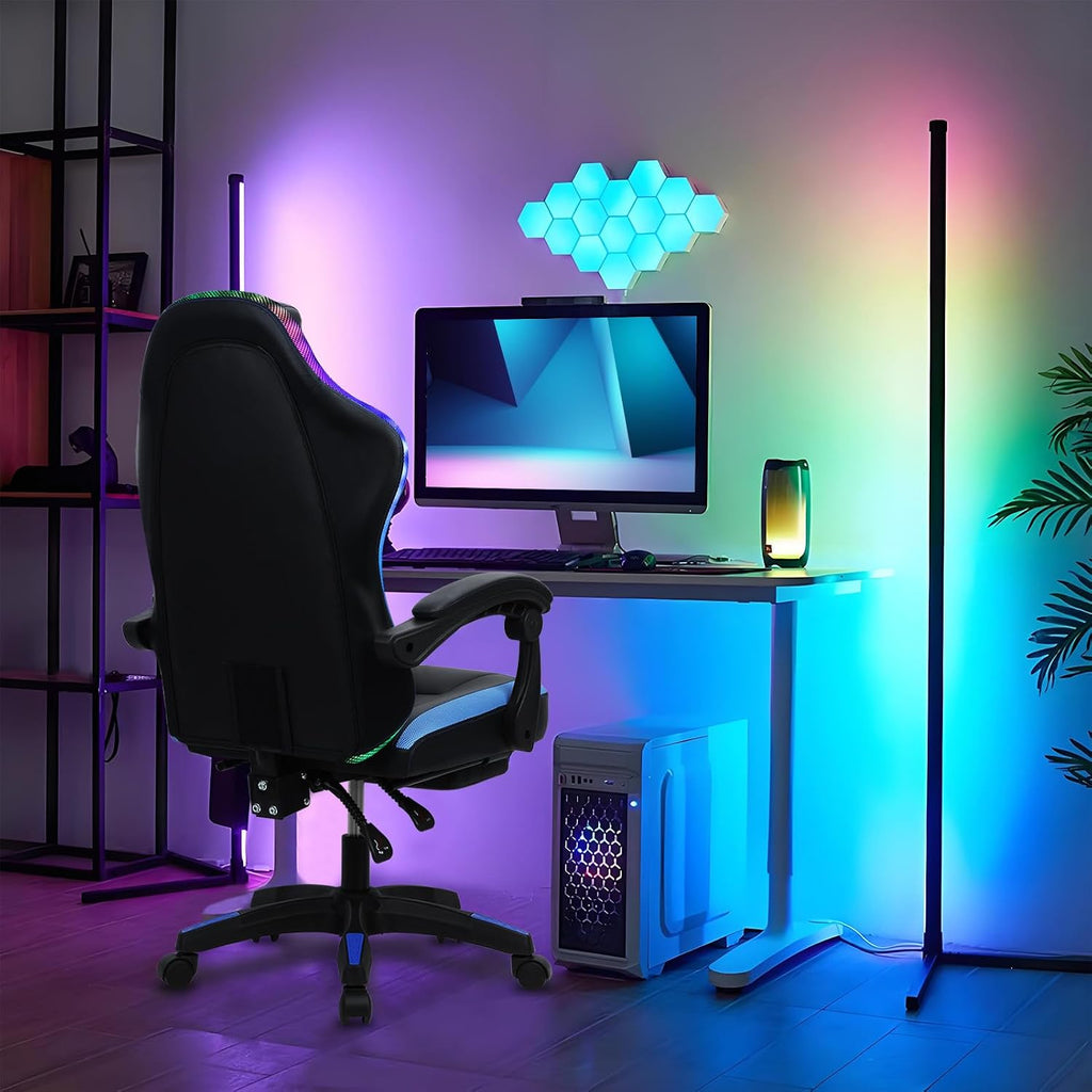 Black Reclining High‑Back Racing Gaming Chair