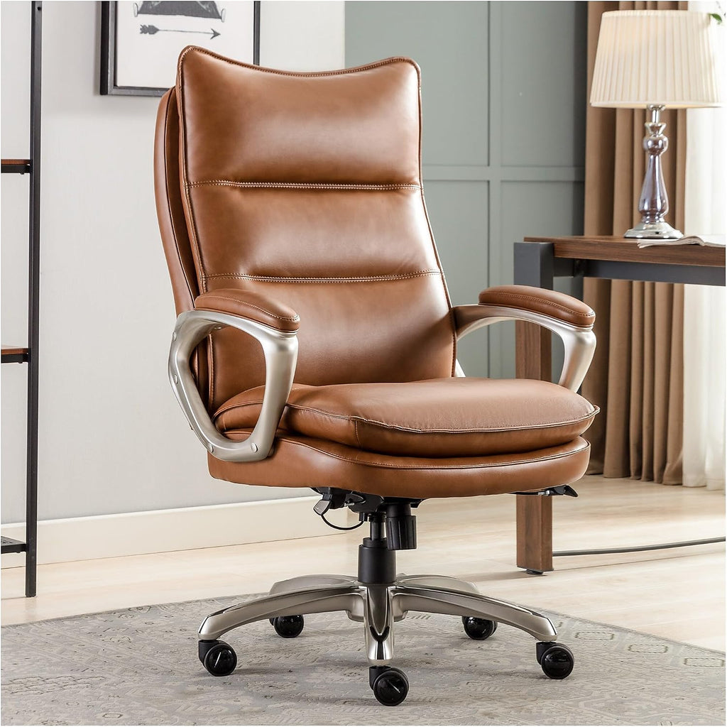 Brown Big & Tall Bonded Leather Executive Office Chair