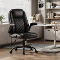 Black Ergonomic Leather Executive Office Chair