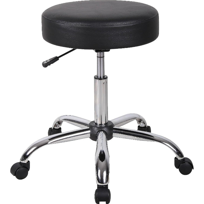 Black Antimicrobial Vinyl Medical Spa Stool